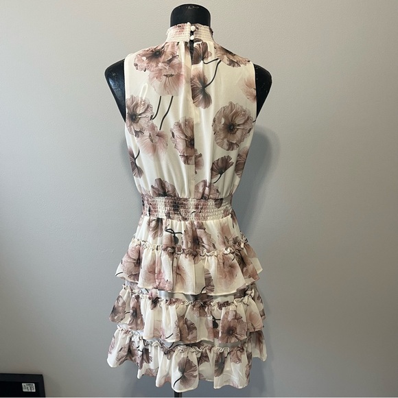 Express Floral Halter Mini Dress - Picture 3 of 6